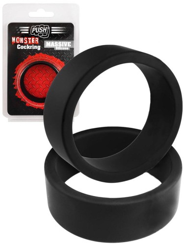 Push Monster Massive Silicone Cockring Black