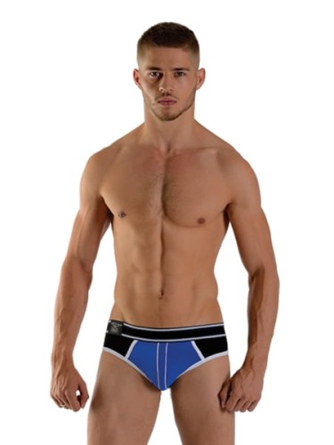 Mister B Urban Soho Jock Brief Blue (Niebieskie)