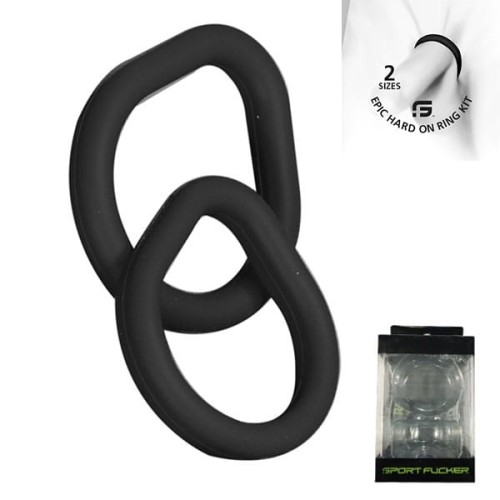 Sport Fucker Epic Hard On Ring Kit M+L (Black)