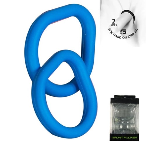 Sport Fucker Epic Hard On Ring Kit M+L (Blue)