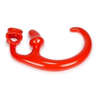 Oxballs Alien Tail Butt Plug with Built-In Cocksling (Red)
