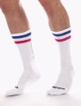 BARCODE Fashion Socks 70s White-Purple-Pink (Biało-Purpurowo-Różowe)