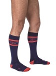 Mister B - URBAN Football Socks Granatowo-Czerwone