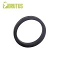 Brutus - Flat Slick Silicone Cock Ring Black