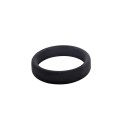 Brutus - Flat Slick Silicone Cock Ring Black