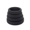 Brutus - Flat Slick Silicone Cock Ring Black