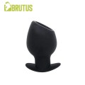 Brutus - Chalice Silicone Tunnel Plug Black L