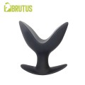 Brutus - Open Wide Silicone Twin Tip Butt Plug Black L