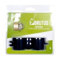 Brutus - Cruncher Silicone Lockable Spiked Ball Stretcher Black