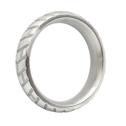 Black Label - Stainless Steel Tire DoNut Cockring Jumbo