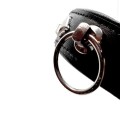 Black Label - Leather Studded O-Ring Collar Black  (Skórzana obroża z ćwiekami)